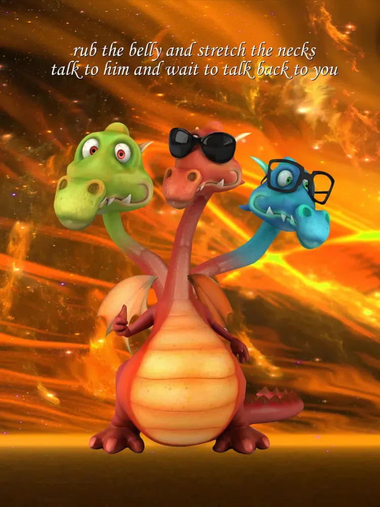 Talking Dragon (3 headed) iPad  Ekran Görüntüleri