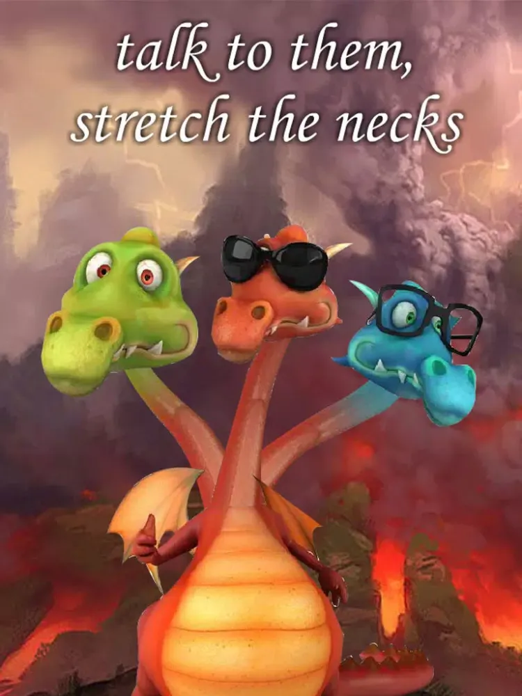 Talking Dragon (3 headed) FREE iPad  স্ক্রিনশট