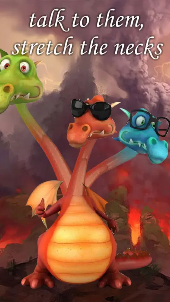 Talking Dragon (3 headed) FREE স্ক্রিনশট
