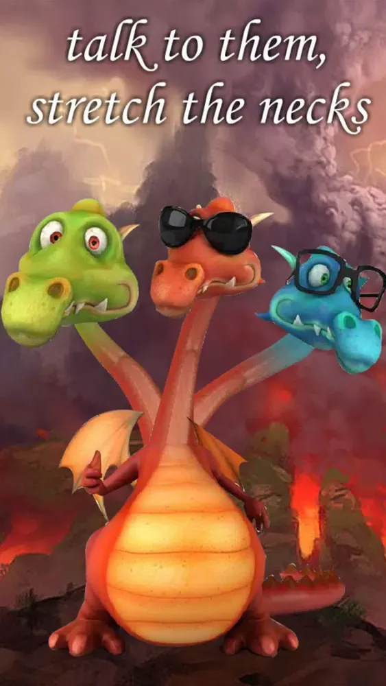 Talking Dragon (3 headed) FREE স্ক্রিনশট