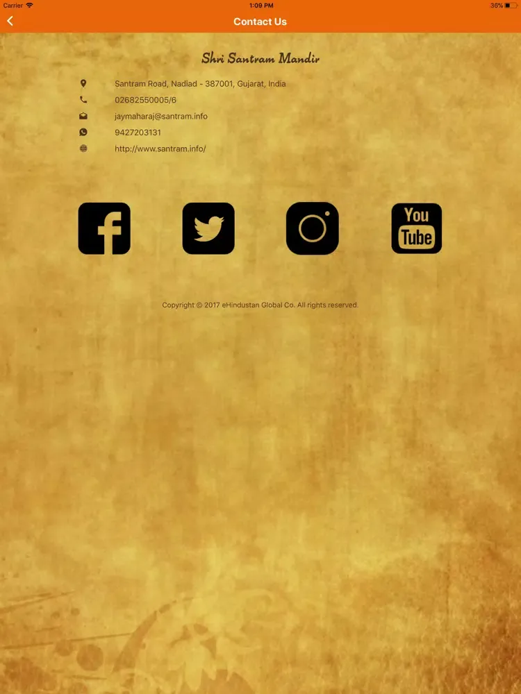 Capturas de pantalla de Shri Santram Satsang iPad 
