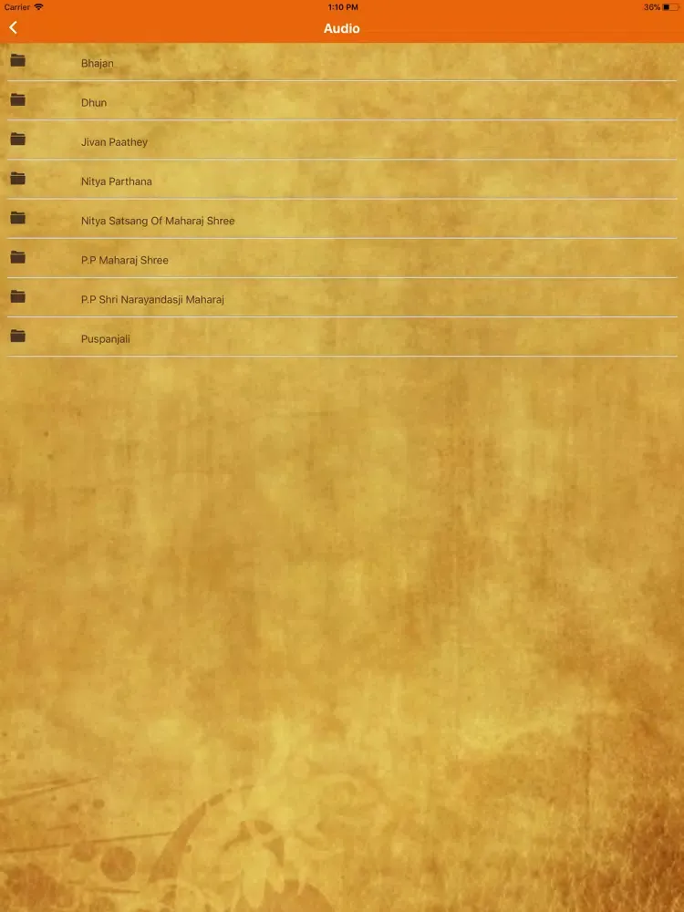 Capturas de pantalla de Shri Santram Satsang iPad 