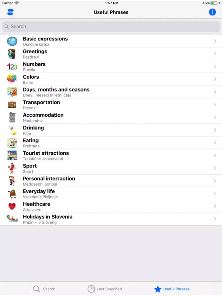 Capturas de tela do Eng Slo, Slo Eng dictionary iPad 