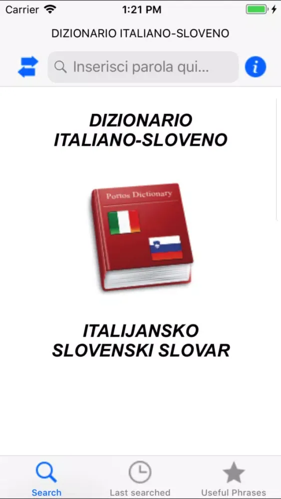 Dizionario Italiano-Sloveno スクリーンショット