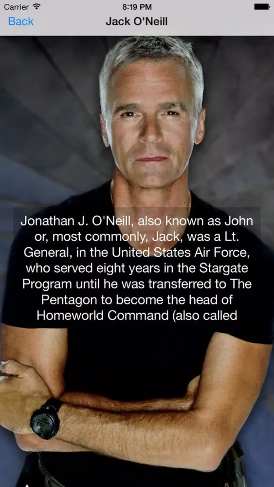 Capturas de tela do Guide For Stargate SG-1