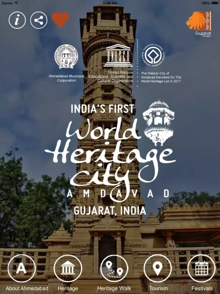 Ahmedabad Heritage City Guide iPad  Screenshots