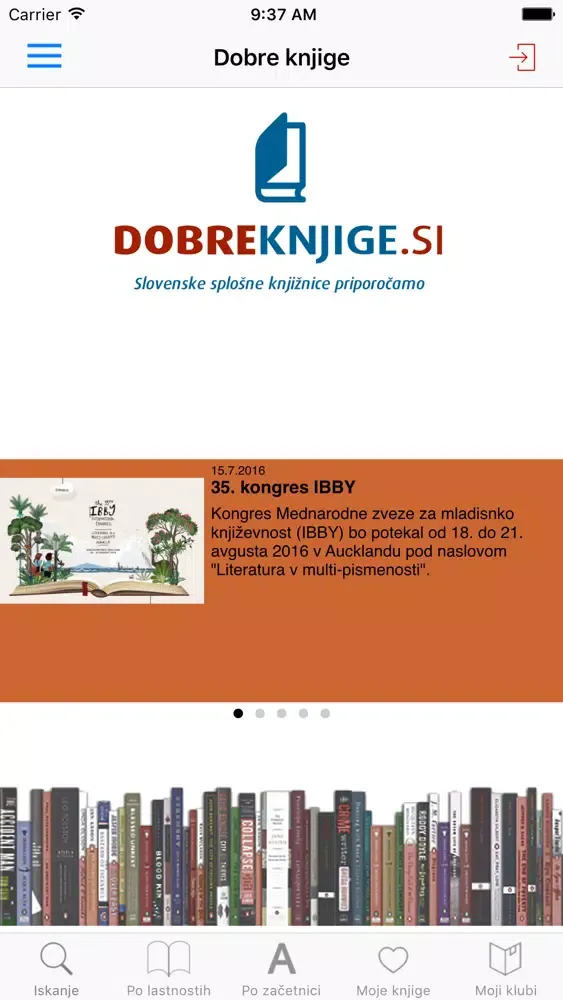 Tangkapan skrin Dobre knjige