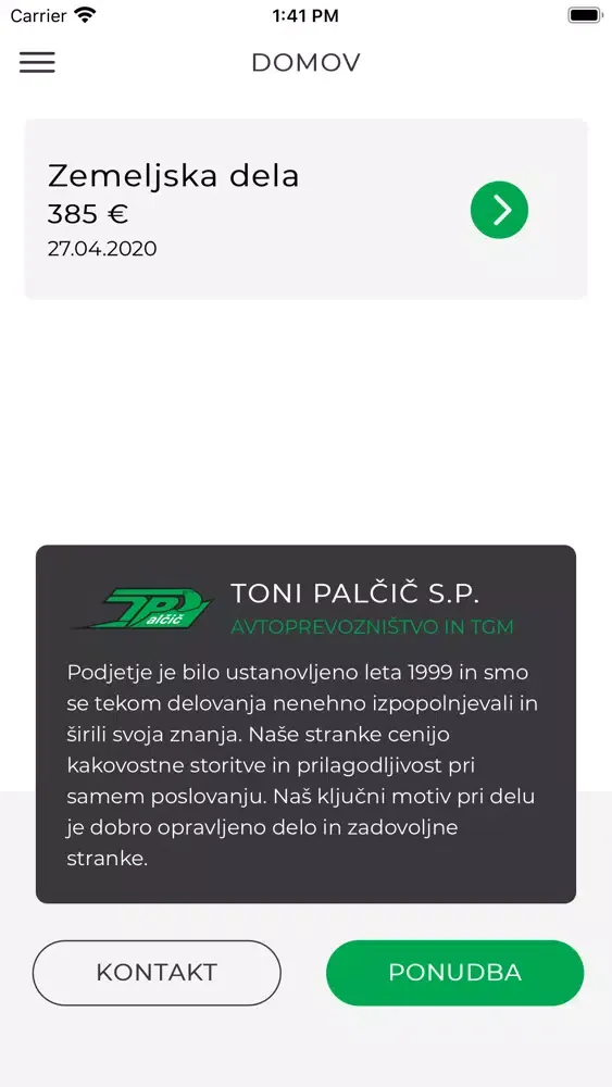 Capturas de tela do TGM Toni Palčič