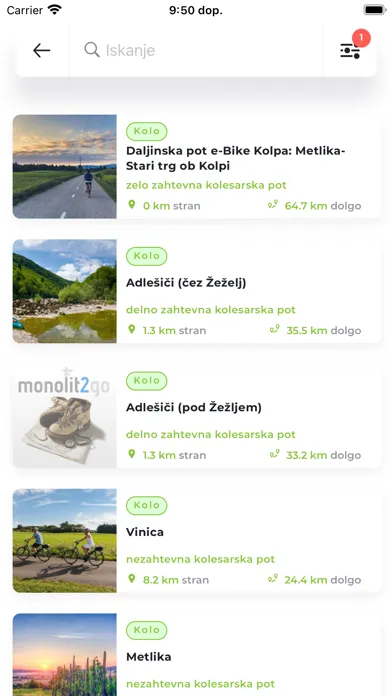Capturas de pantalla de eBikeKolpa