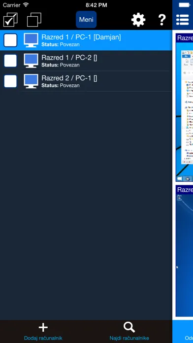 Capturas de pantalla de Nadzornik omrežja Pro