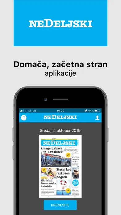 Nedeljski dnevnik應用截圖