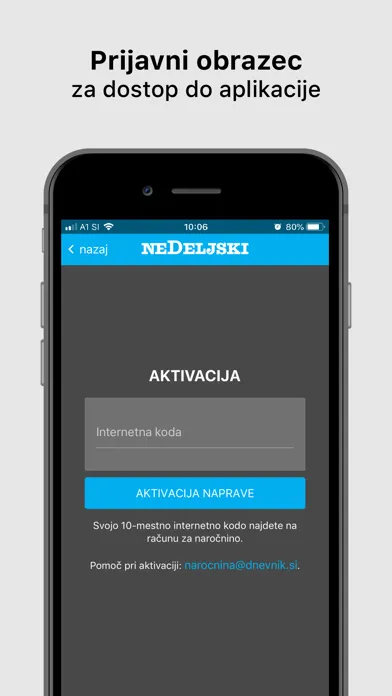 Nedeljski dnevnik應用截圖