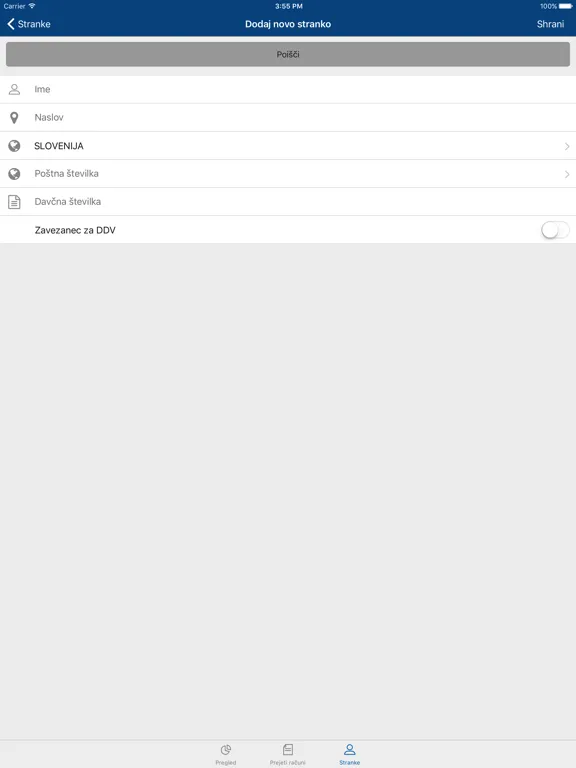 Capturas de tela do Minimax Accounting iPad 