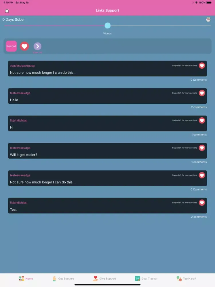 Addiction Advocate iPad  Screenshots