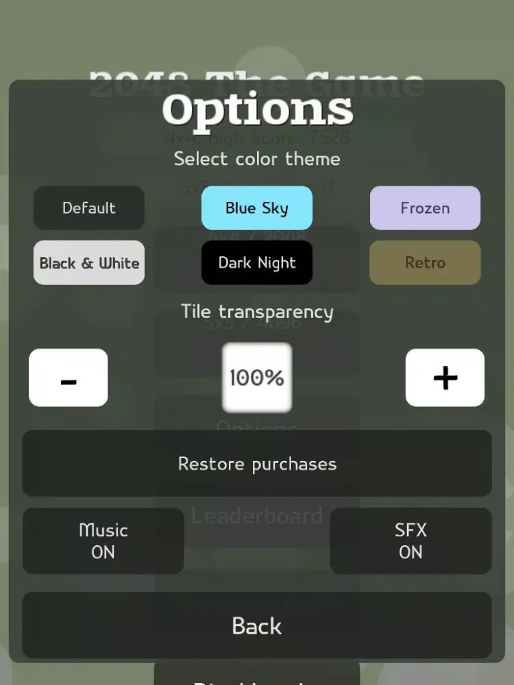 Tangkapan skrin 2048 The Game iPad 