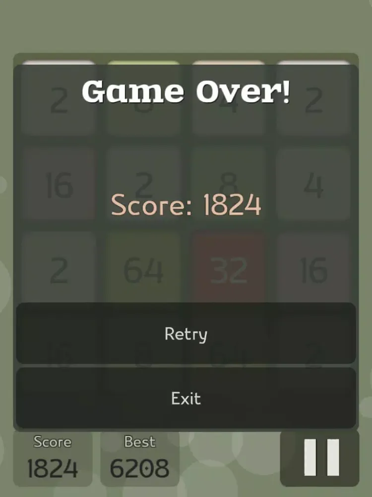Tangkapan skrin 2048 The Game iPad 