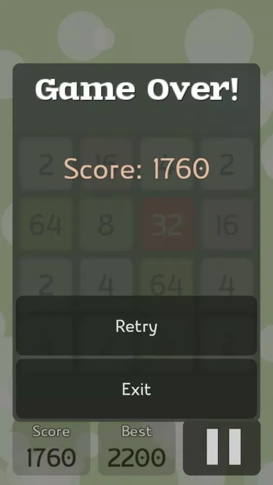 Tangkapan skrin 2048 The Game