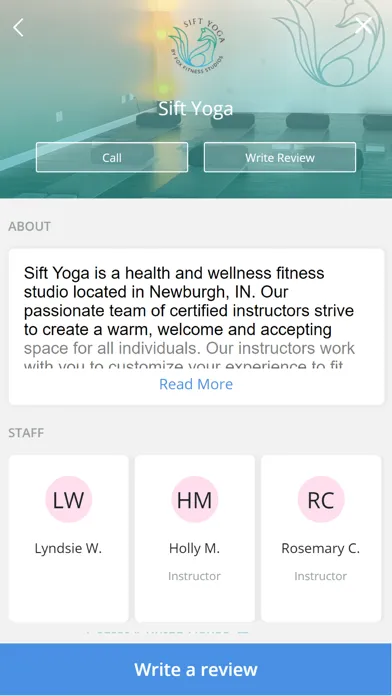Ảnh chụp màn hình của Sift Yoga
