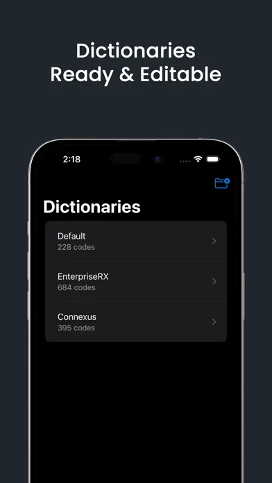 Tangkapan layar Sigcode – Pharmacy Sig Codes