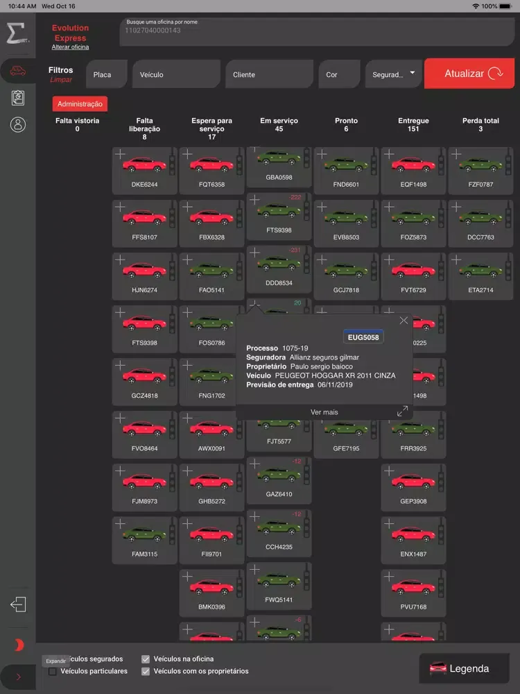 Tangkapan layar Sigma pontual iPad 
