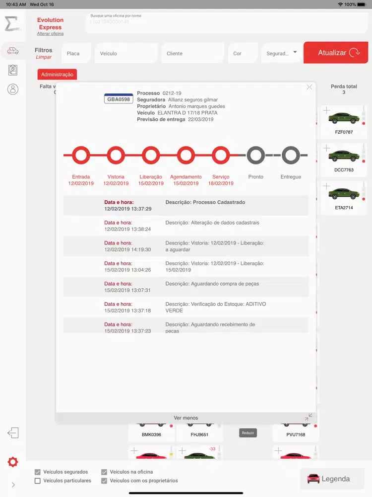 Tangkapan layar Sigma pontual iPad 