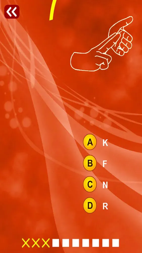 Sign Language Quiz (Multiple Choice) スクリーンショット
