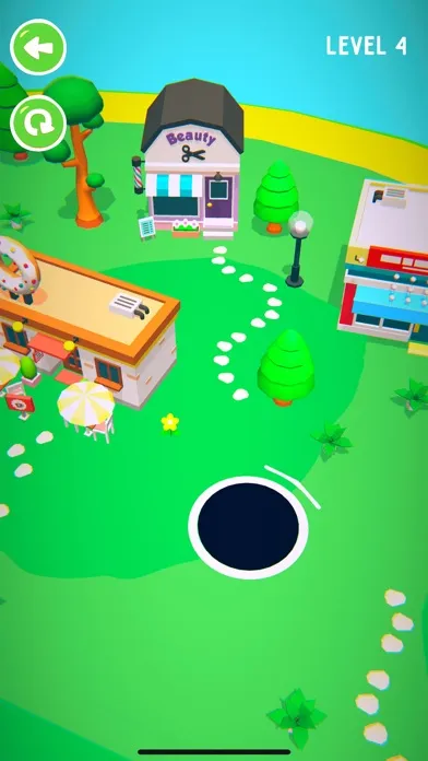 Captures d'écran de Baby hole kids eating games io