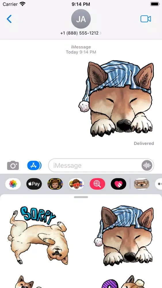 Ảnh chụp màn hình của Shiba Inu Sticker Pack 1