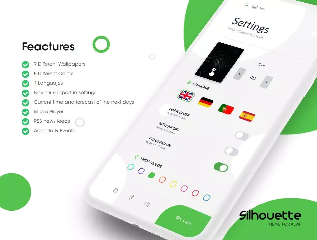 silhouette for KLWP Screenshots