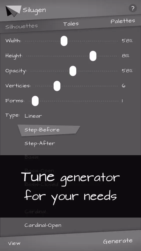 Capturas de pantalla de Silugen - inspire generator