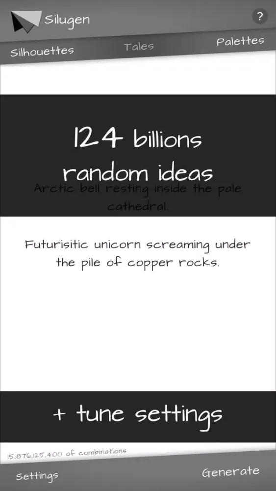 Capturas de pantalla de Silugen - inspire generator