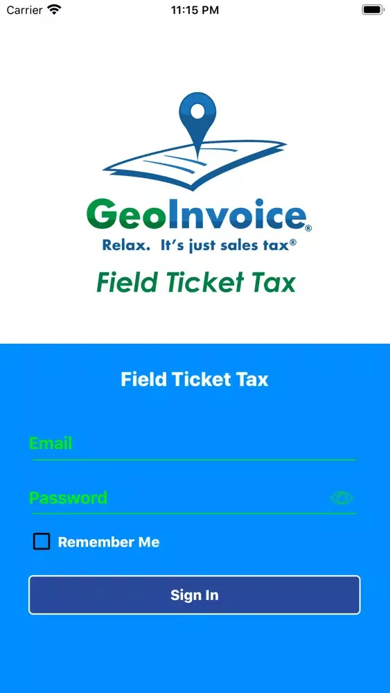 Field Ticket Tax Screenshots