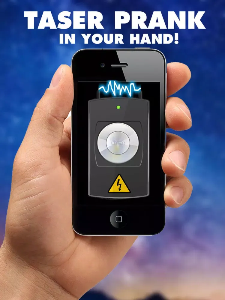 Stun Gun Prank - Electric Shock Vibration & Sound iPad 应用截图
