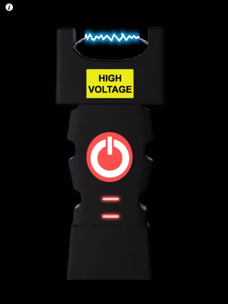 Stun Gun Prank - Electric Shock Vibration & Sound iPad 应用截图