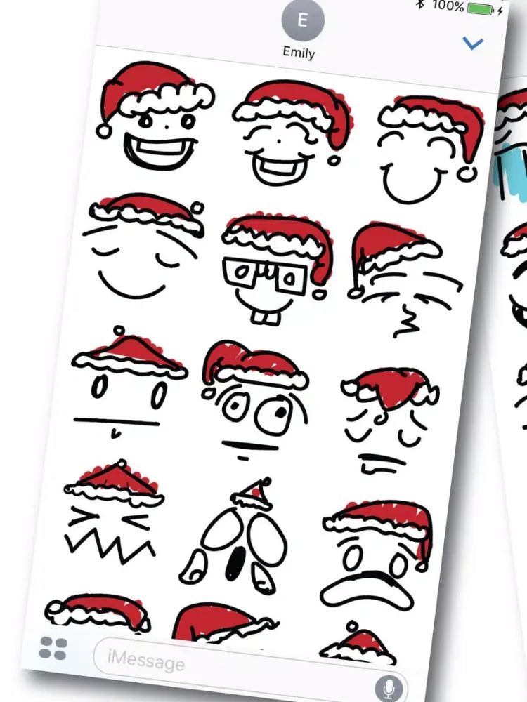 Zrzuty ekranu Simple Christmas Emoji iPad 