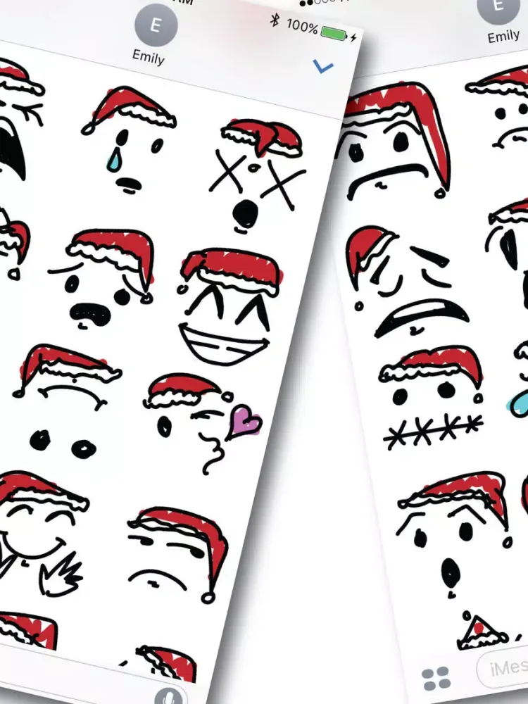 Zrzuty ekranu Simple Christmas Emoji iPad 