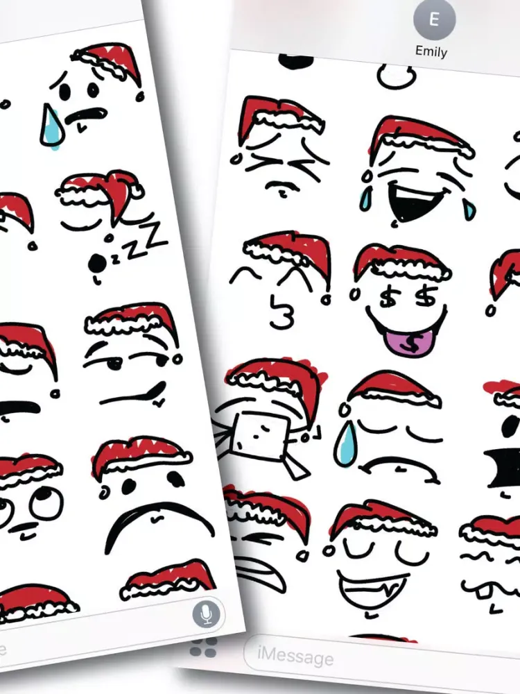 Zrzuty ekranu Simple Christmas Emoji iPad 