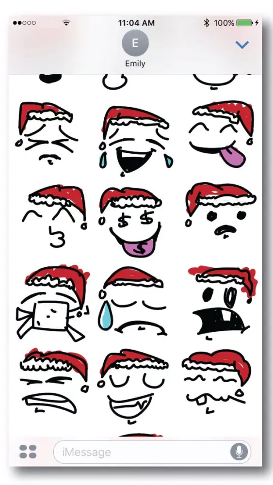 Zrzuty ekranu Simple Christmas Emoji