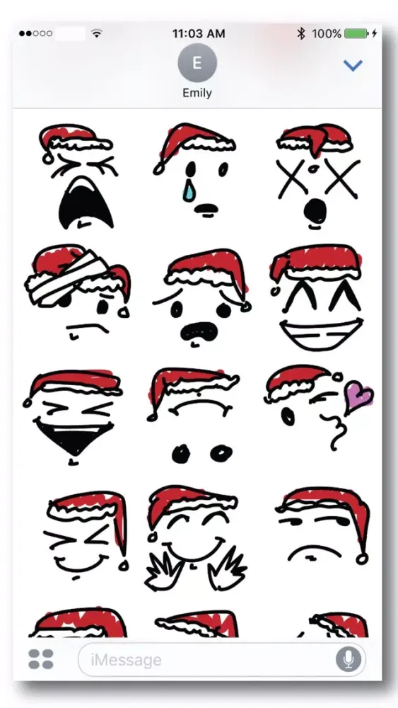 Zrzuty ekranu Simple Christmas Emoji