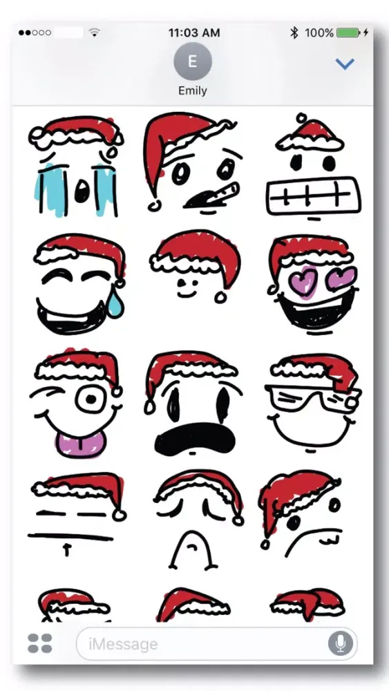 Zrzuty ekranu Simple Christmas Emoji
