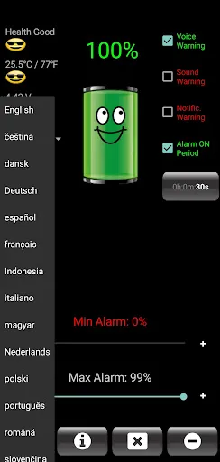 صور Battery Alarm PRO