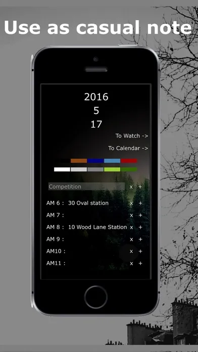 Calendar app *DeepBlack Screenshots