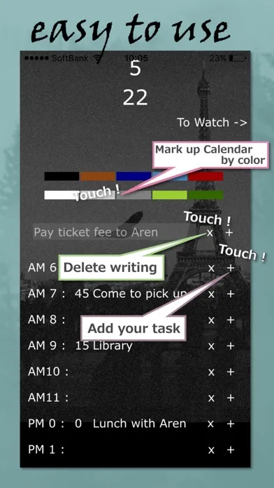 Calendar app *DeepBlack Screenshots