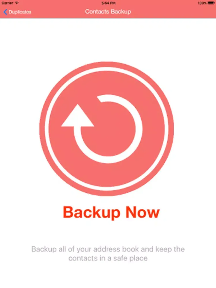 Zrzuty ekranu Contacts Cleaner - Delete & Merge & Backup Master Duplicate Contacts iPad 