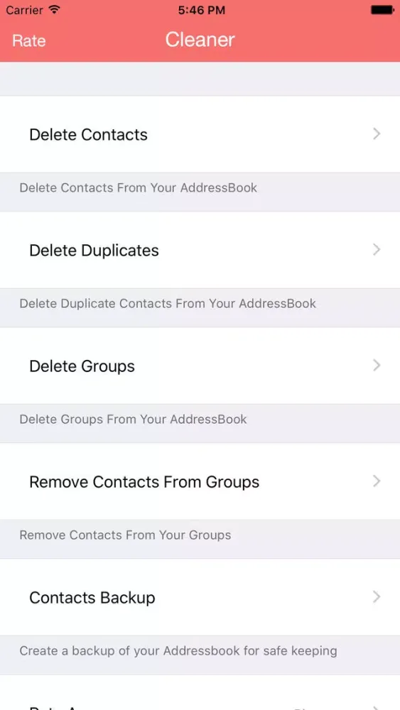 Zrzuty ekranu Contacts Cleaner - Delete & Merge & Backup Master Duplicate Contacts