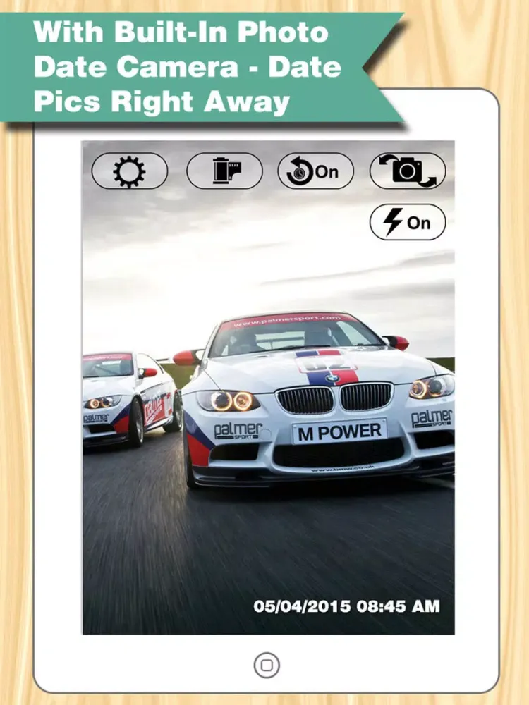 Photo Date & Photo Time Stamp Cam - Add Date & Timestamp to One or All Photos iPad 應用截圖