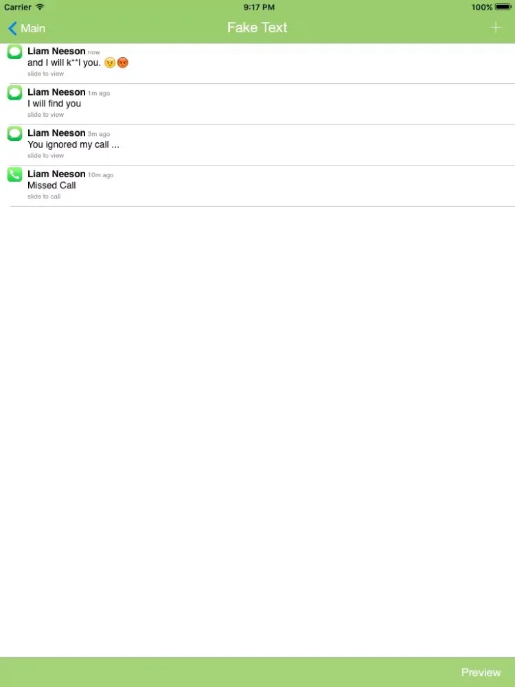 Captures d'écran de Fake A Text FREE for iMessage Edition - Create Fake Text and Fake Messages iPad 