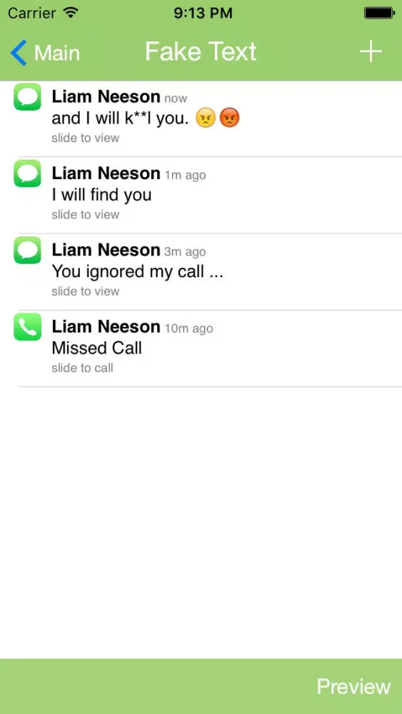 Captures d'écran de Fake A Text FREE for iMessage Edition - Create Fake Text and Fake Messages
