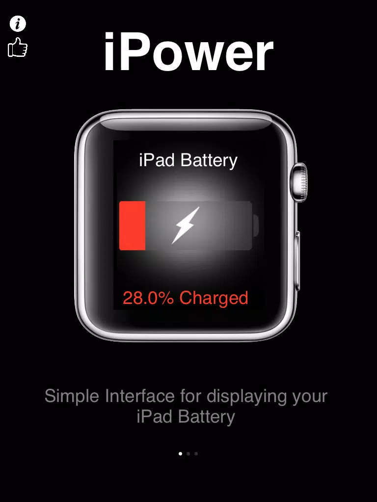 Capturas de tela do iPower - Glance Battery Usage On Watch iPad 