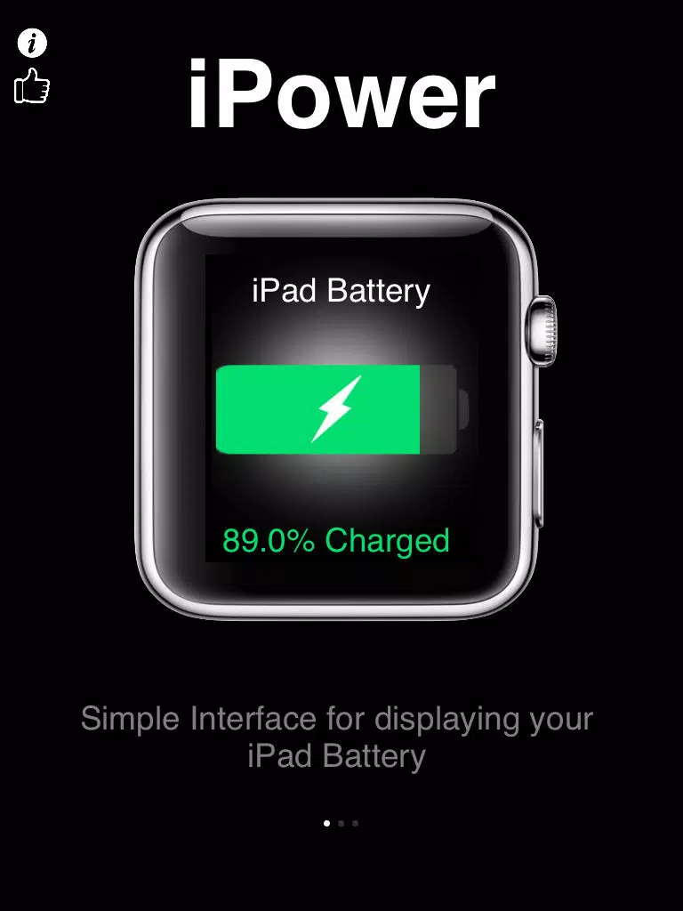 Capturas de tela do iPower - Glance Battery Usage On Watch iPad 